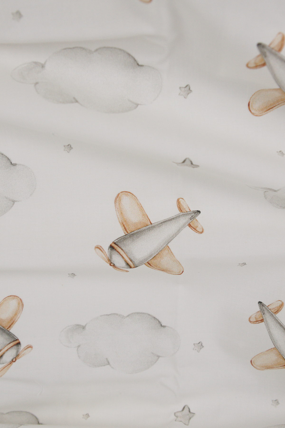 Tissu coton imprimé pour enfant au mètre - motif Avions
