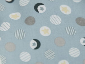 Tissu coton imprimé pour enfant - motif soleil et lune - Atelier Inika