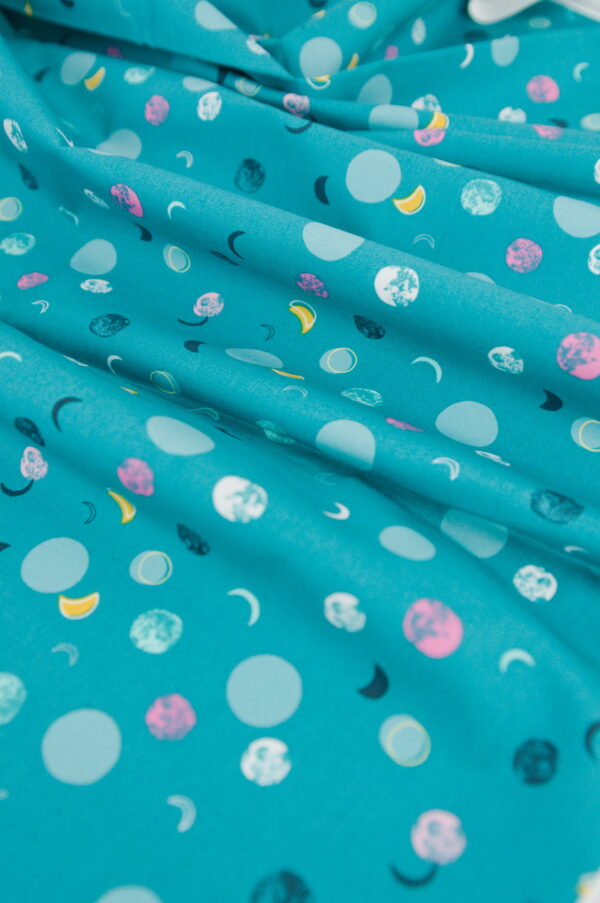 Tissu coton imprimé - lune et espace - Atelier Inika