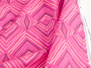 Tissu imprimé graphique - rose vif - Atelier Inika