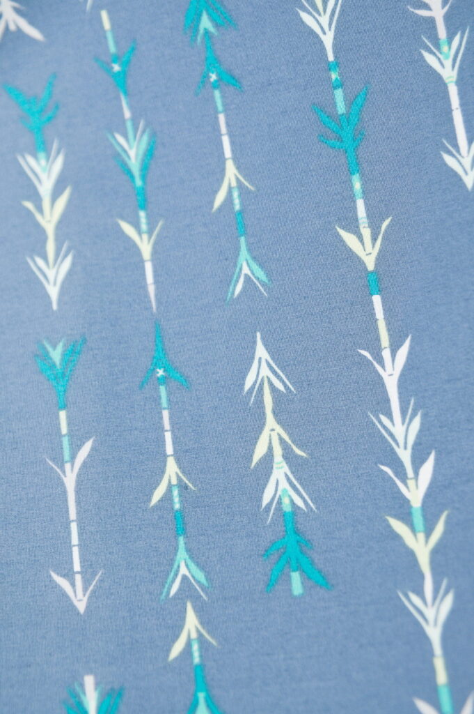Tissu imprimé pour enfant - motif bambou / asie - Atelier Inika