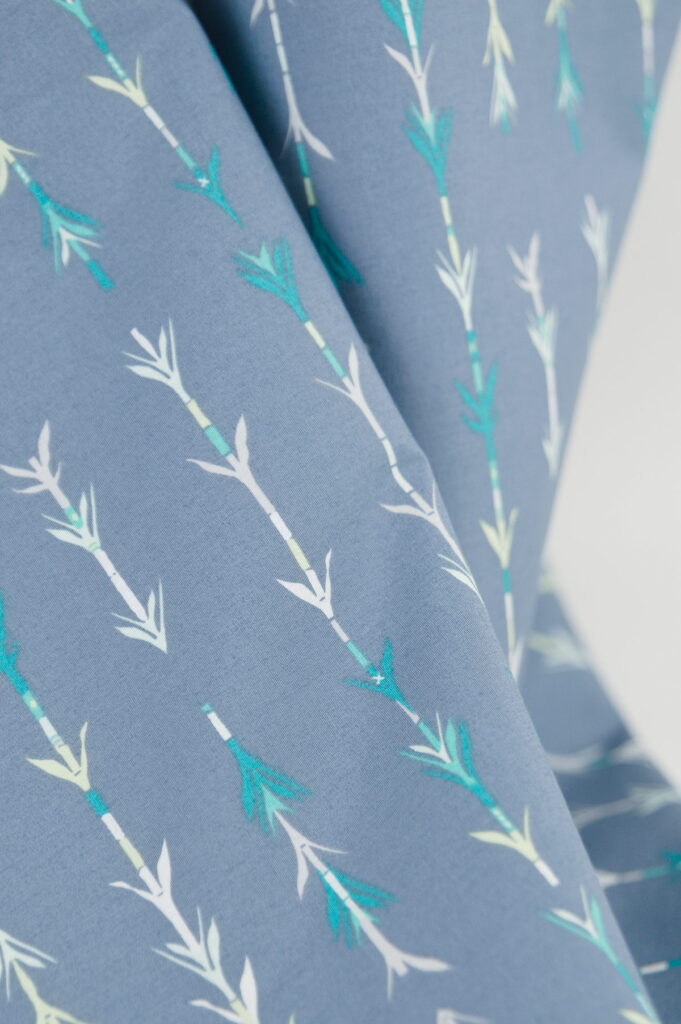 Tissu imprimé pour enfant - motif bambou / asie - Atelier Inika