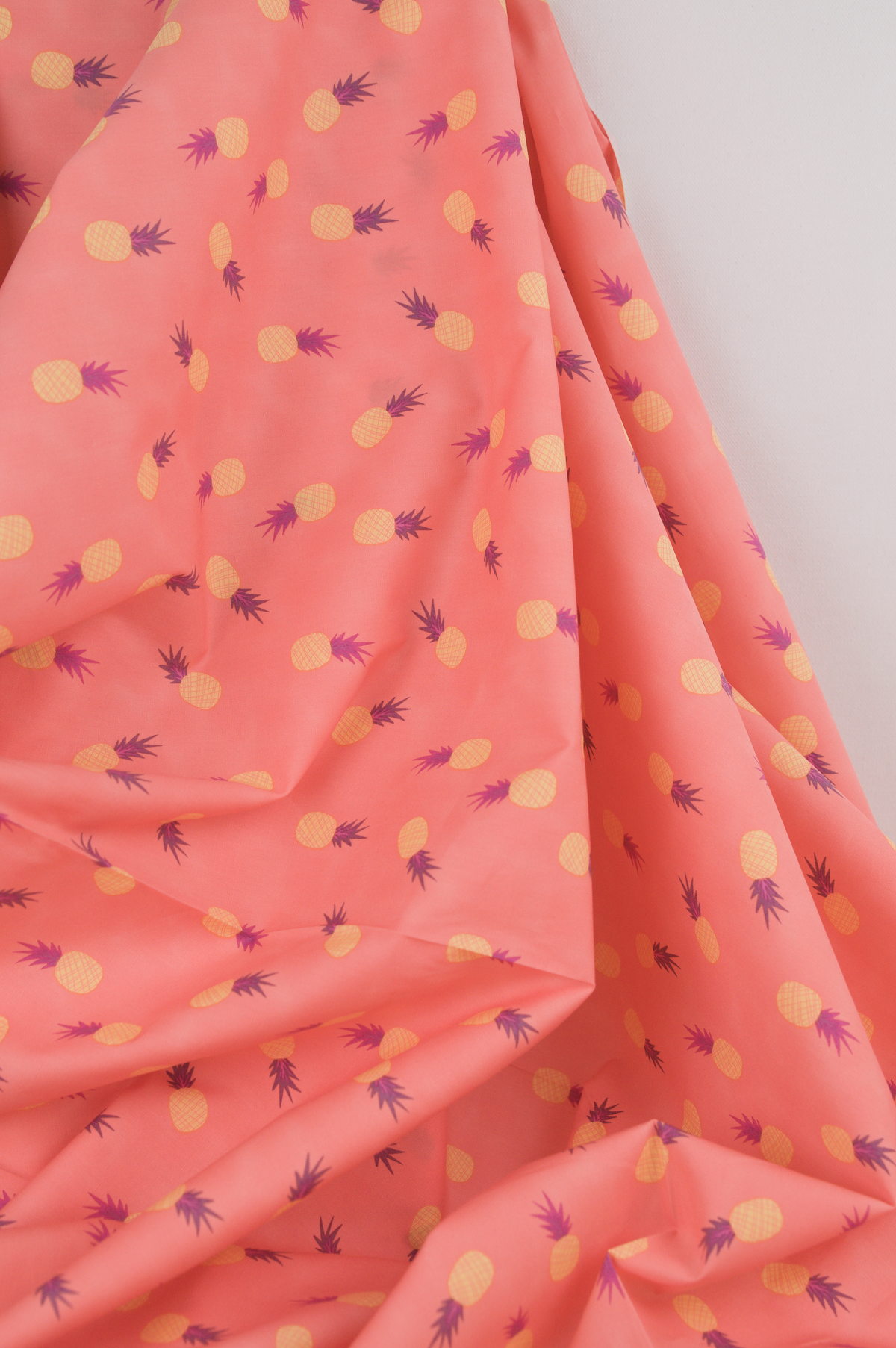Tissu imprimé coton premium - Ananas - Atelier Inika