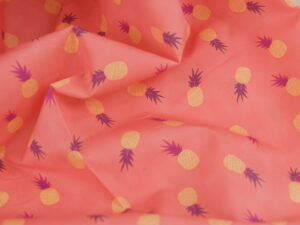 Tissu imprimé coton premium - Ananas - Atelier Inika