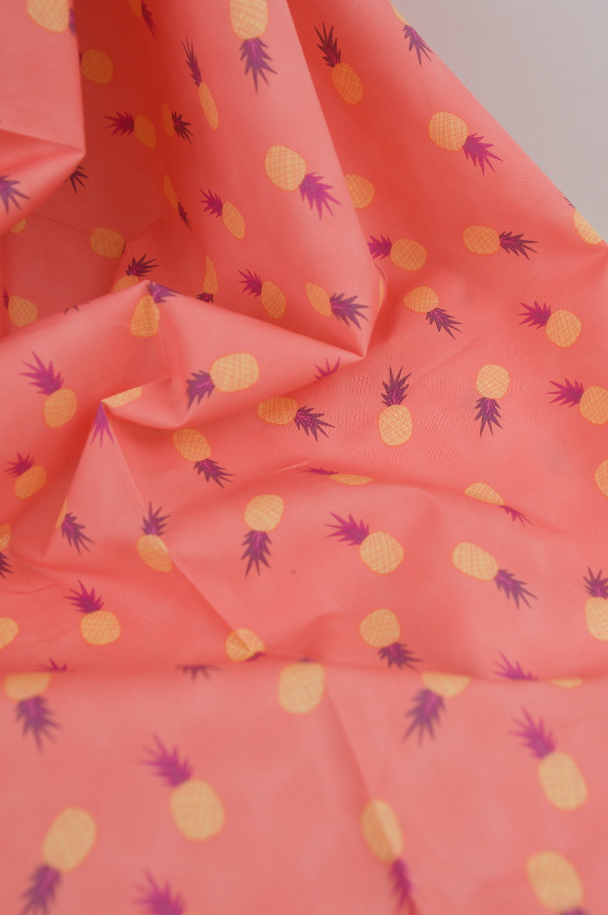 Tissu imprimé coton premium - Ananas - Atelier Inika