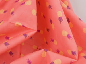 Tissu imprimé coton premium - Ananas - Atelier Inika