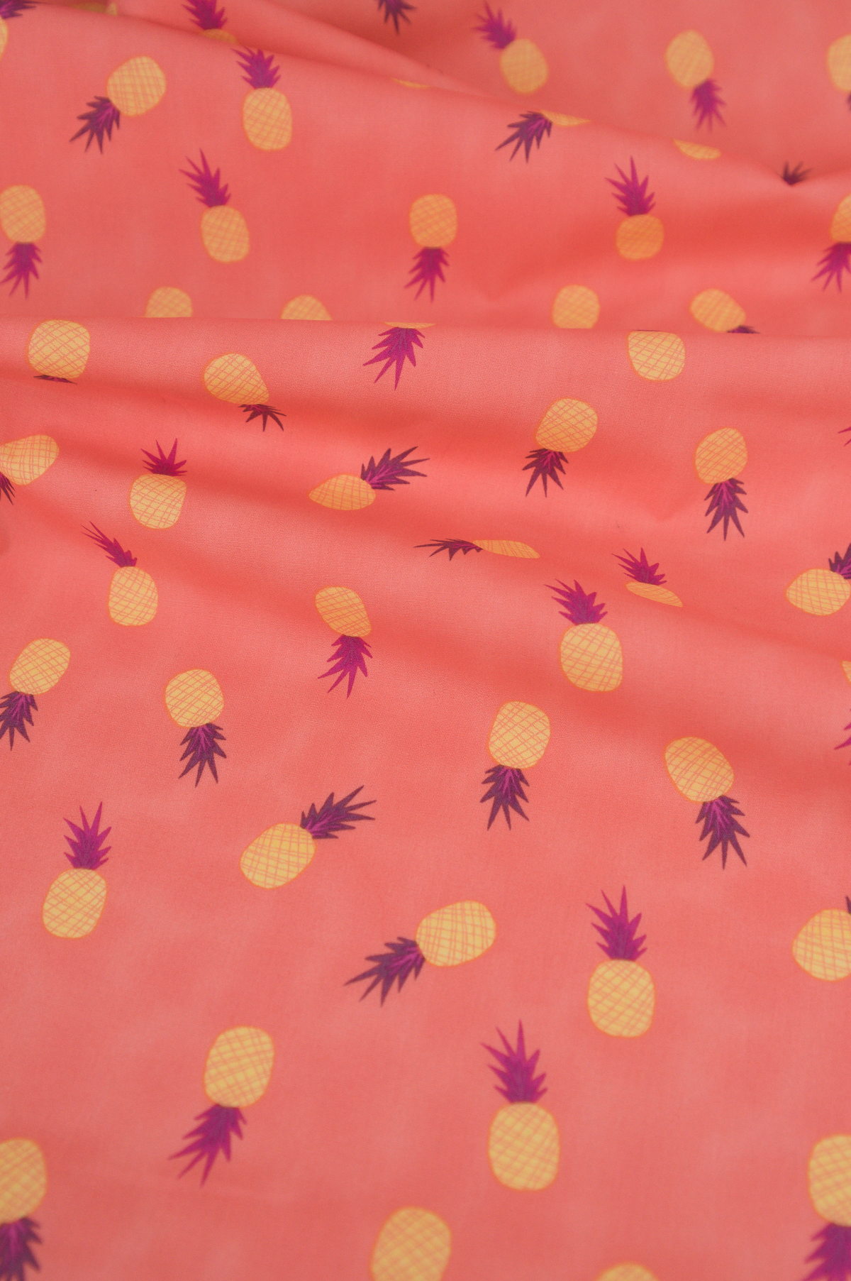 Tissu imprimé coton premium - Ananas - Atelier Inika