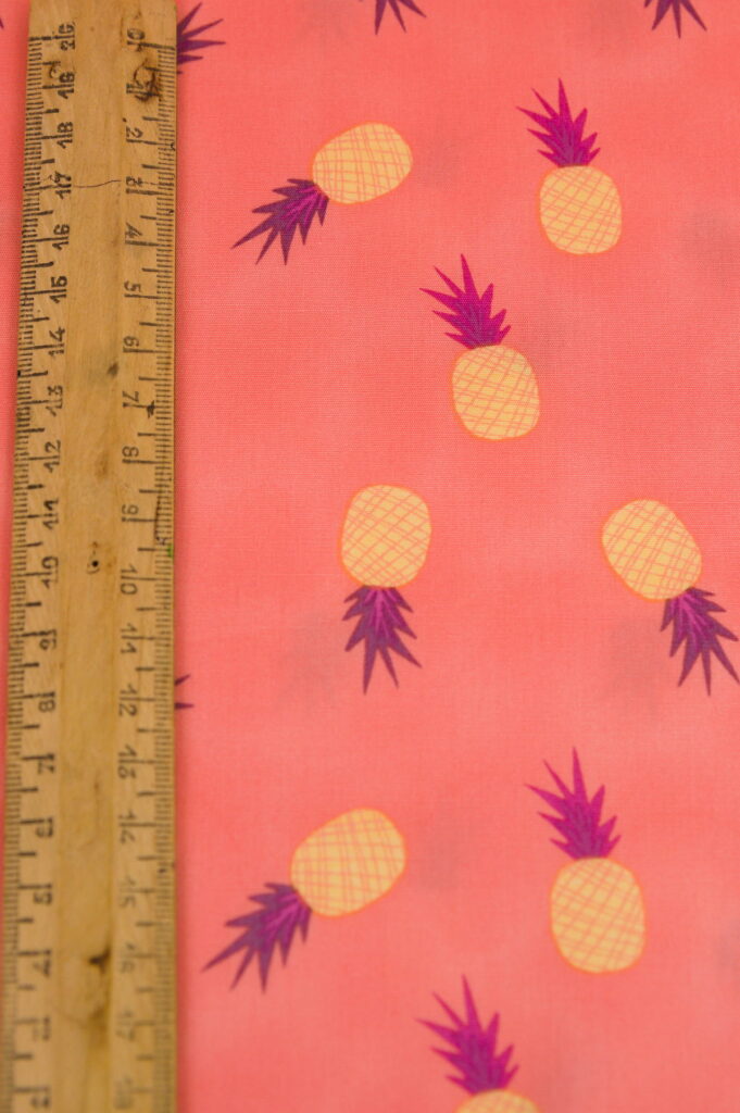 Tissu imprimé coton premium - Ananas - Atelier Inika