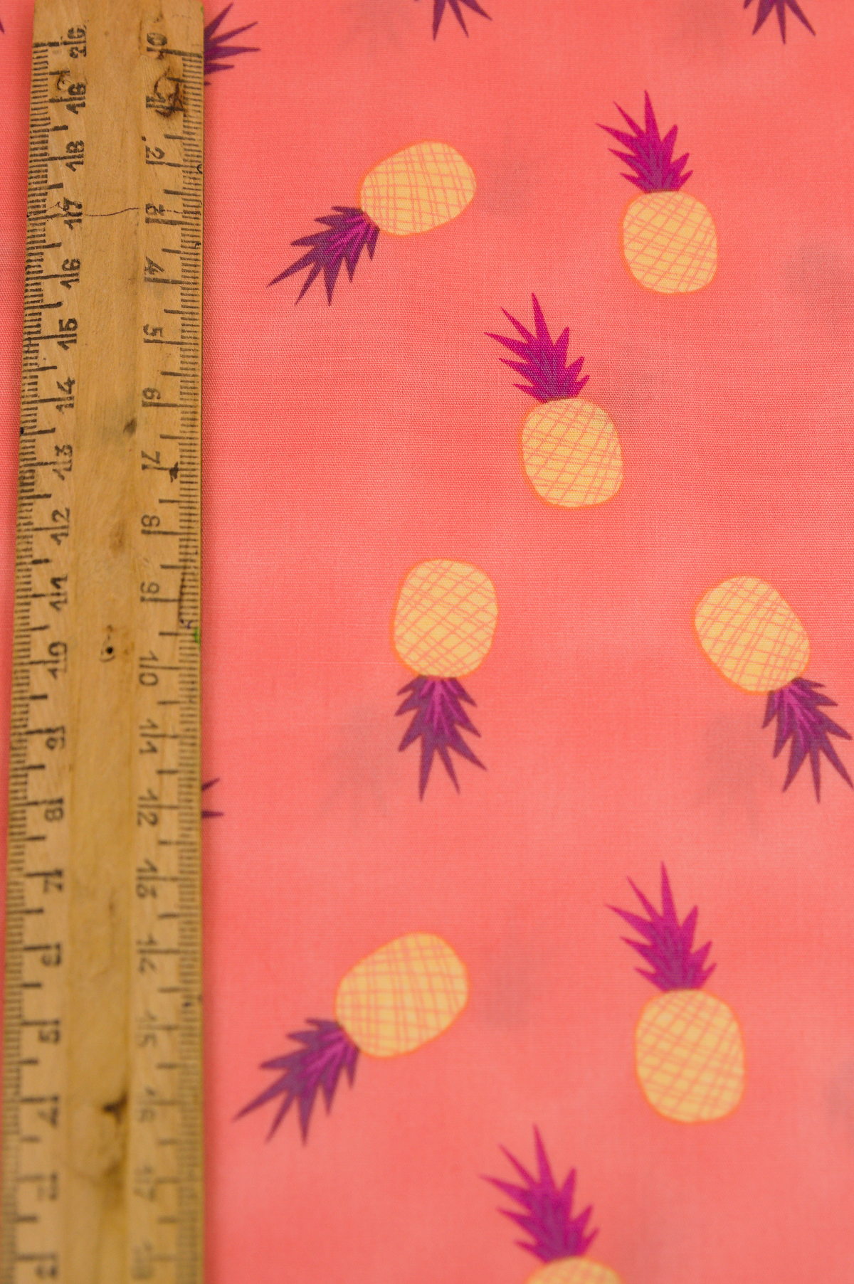Tissu imprimé coton premium - Ananas - Atelier Inika