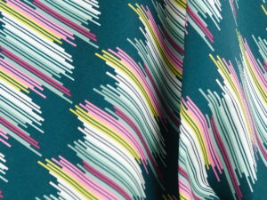 Tissu imprimé graphique moderne en coton au mètre | Atelier Inika