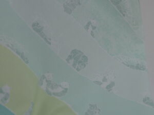 Tissu coton imprimé vert tendre - panda - pour enfants - Atelier Inika