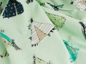 Tissu Coton Premium au mètre vert imprimé coton - asie / tipi - Art Gallery Fabrics | Atelier Inika - Mercerie en ligne
