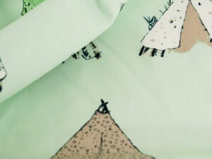Tissu Coton Premium au mètre vert imprimé coton - asie / tipi - Art Gallery Fabrics | Atelier Inika - Mercerie en ligne