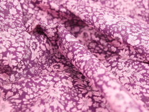 Tissu Liberty "Emily Pink Silhouette Flower" - Fuchsia, fleurs