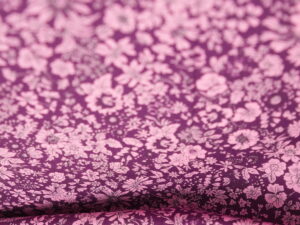 Tissu Liberty "Emily Pink Silhouette Flower" - Fuchsia, fleurs