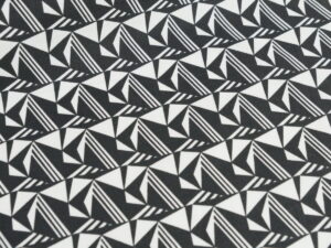 Tissu popeline de coton "Graphique" noir et blanc – Image 2