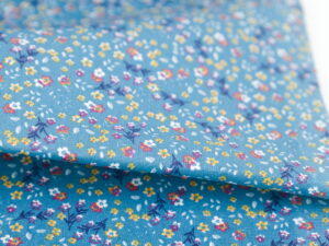Tissu popeline de coton - imprimé floral - vintage - Atelier Inika