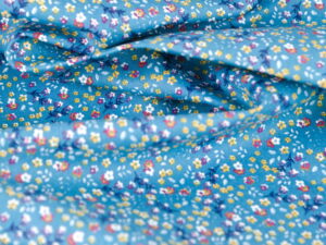 Tissu popeline de coton - imprimé floral - vintage - Atelier Inika