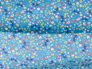 Tissu popeline de coton - imprimé floral - vintage - Atelier Inika
