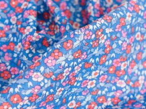 Tissu Liberty Fabrics - Piccadilly Poppy - botanique / fleuri / coquelicots - Atelier Inika