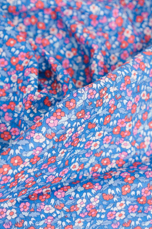 Tissu Liberty Fabrics - Piccadilly Poppy - botanique / fleuri / coquelicots - Atelier Inika