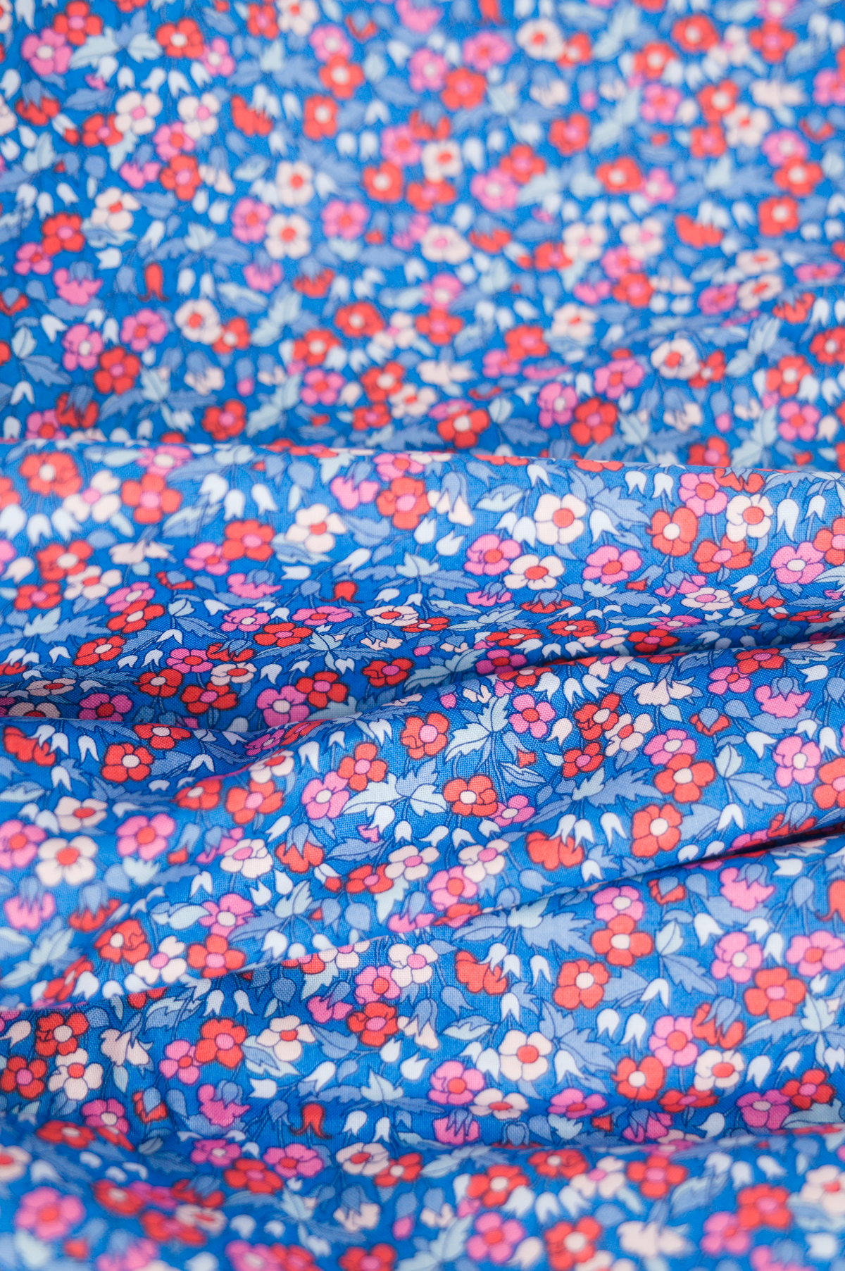 Tissu Liberty Fabrics - Piccadilly Poppy - botanique / fleuri / coquelicots - Atelier Inika