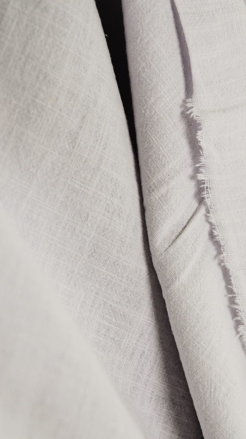 Tissu lin lavé au mètre - blanc - Atelier Inika | Mercerie en ligne
