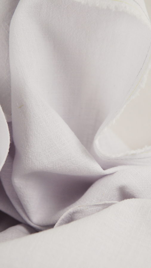 Tissu lin lavé au mètre - blanc - Atelier Inika | Mercerie en ligne