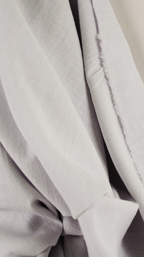 Tissu lin lavé au mètre - blanc - Atelier Inika | Mercerie en ligne