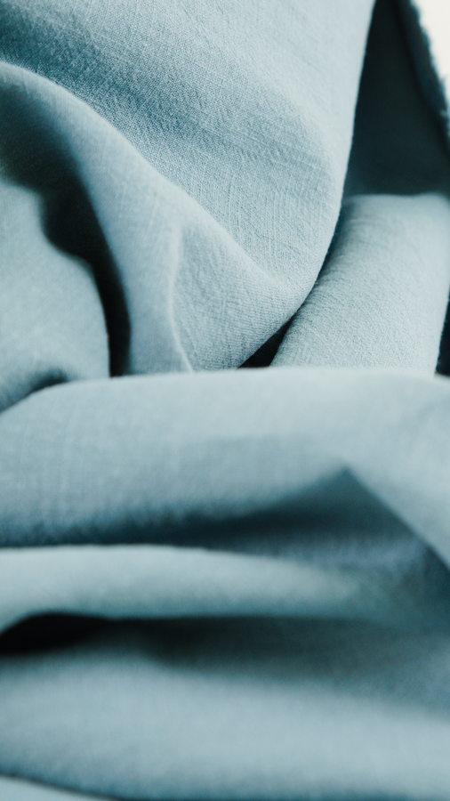 Tissu lin lavé au mètre - vert menthe - Atelier Inika | Mercerie en ligne