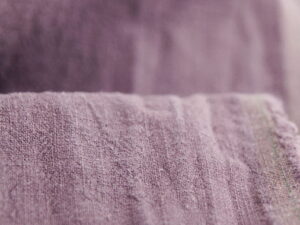 Tissu lin lavé au mètre - violet - Atelier Inika | Mercerie en ligne