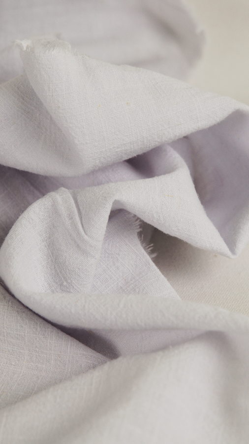 Tissu lin lavé au mètre - blanc - Atelier Inika | Mercerie en ligne