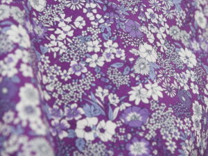 Tissu japonais floral Kokka - Mauve - petits fleurs