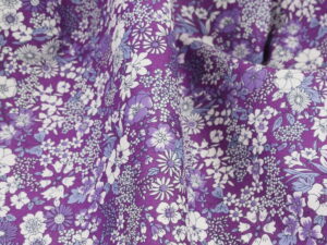 Tissu japonais floral Kokka - Mauve - petits fleurs