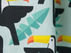 Tissu coton imprimé pour enfant - Toucan | Savane | Atelier Inika