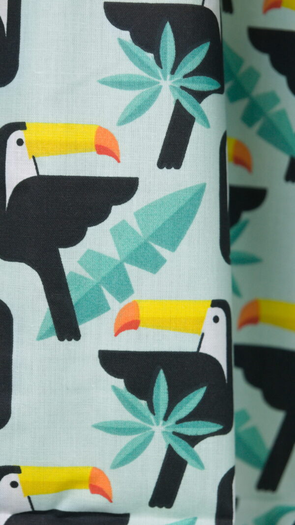Tissu coton imprimé pour enfant - Toucan | Savane | Atelier Inika