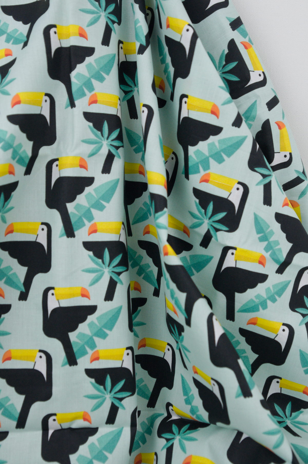 Tissu coton imprimé pour enfant - Toucan | Savane | Atelier Inika
