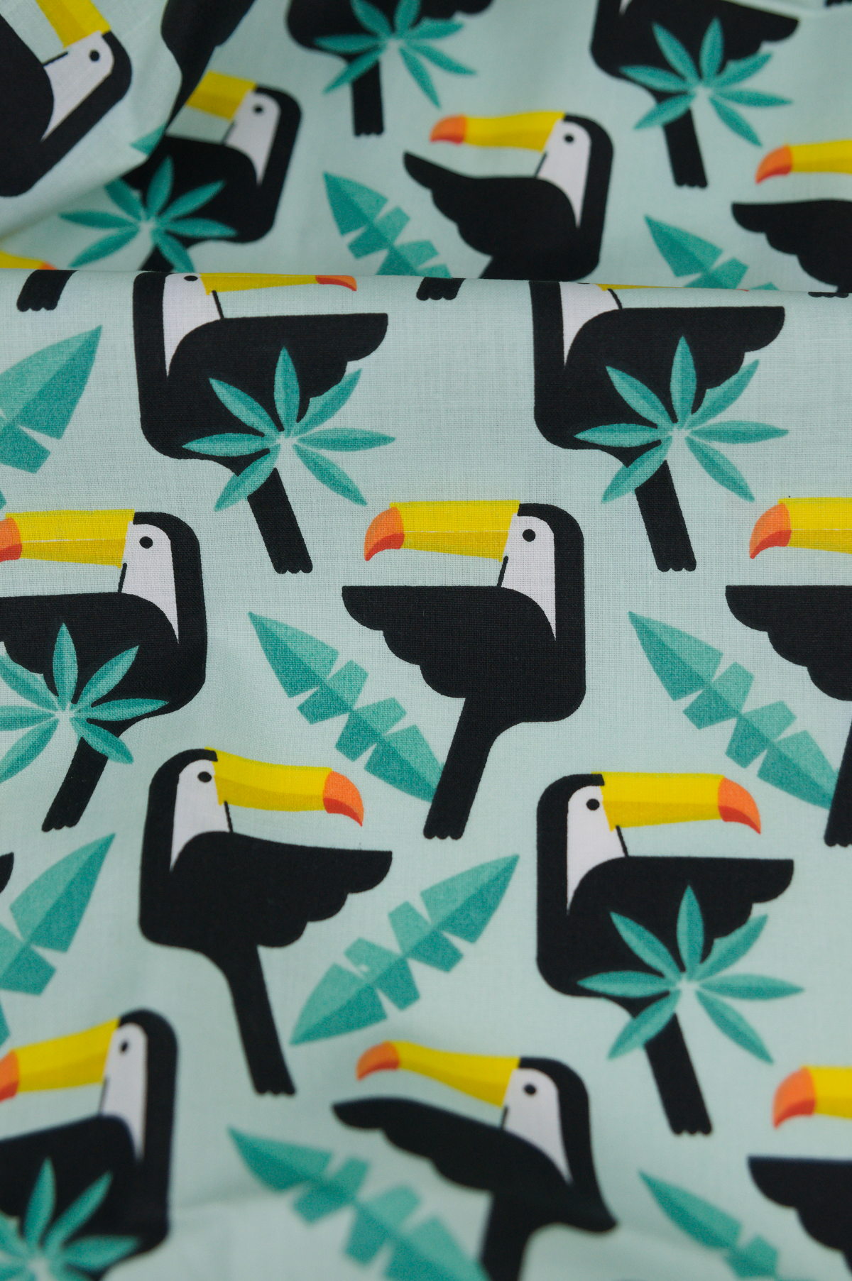 Tissu coton imprimé pour enfant - Toucan | Savane | Atelier Inika