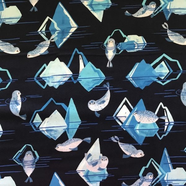 Tissu coton Blend "Phoques"
