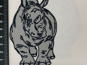 Tissu jersey bio "Rocking Rhino" rose – Image 2