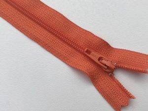 Fermeture zip nylon 18cm Orange
