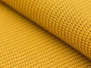 Tissu maille Big Knit ocre moutarde