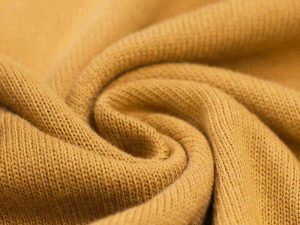 Tissu point de maille bébé en coton - ocre – Image 2