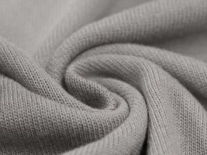 Tissu point de maille bébé en coton - gris – Image 2