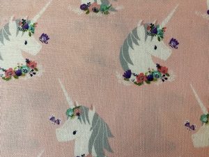 Tissu coton Cotton steel "Licornes"