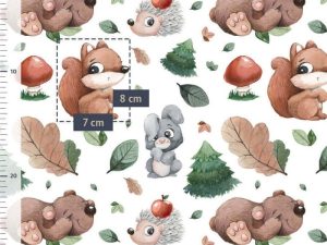 Tissu coton imprimé "T'aurais pas une noisette" – Image 2