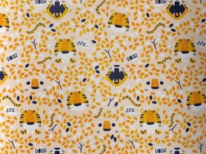 Tissu coton Premium "Nom d'un lion" Impression numérique