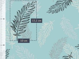 Tissu coton imprimé "Branches en monochrome" – Image 2