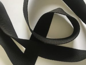 Sangle 40 mm - noir - 100% coton – Image 1