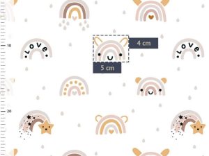 Tissu jersey "Arc-en-ciel de love" – Image 2
